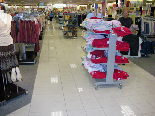 This image depicts a tile installation at Kohl's. This project was completed by Youngstown Tile & Terrazzo.